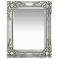 Espelho de Parede Estilo Barroco 50x40 cm Prateado