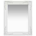 Espelho de Parede Estilo Barroco 50x60 cm Branco
