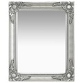 Espelho de Parede Estilo Barroco 50x60 cm Prateado