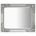 Espelho de Parede Estilo Barroco 50x60 cm Prateado