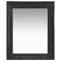 Espelho de Parede Estilo Barroco 50x60 cm Preto