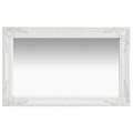 Espelho de Parede Estilo Barroco 50x80 cm Branco