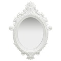 Espelho de Parede Estilo Castelo 56x76 cm Branco