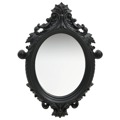 Espelho de Parede Estilo Castelo 56x76 cm Preto