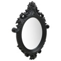 Espelho de Parede Estilo Castelo 56x76 cm Preto