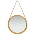 Espelho de Parede com Alça 40 cm Dourado