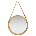 Espelho de Parede com Alça 50 cm Dourado