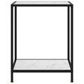 Mesa Consola 60x35x75 cm Vidro Temperado Branco