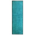Tapete de Porta Lavável 60x180 cm Azul Ciano