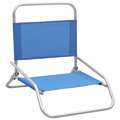 Cadeiras de Praia Dobráveis 2 pcs Tecido Azul
