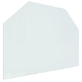 Placa de Vidro para Lareira Hexagonal 80x60 cm