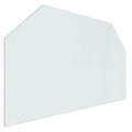 Placa de Vidro para Lareira Hexagonal 100x60 cm