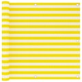 Tela de Varanda 90x500 cm Pead Amarelo e Branco