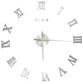Relógio de Parede 3D com Design Moderno 100 cm XXL Prateado