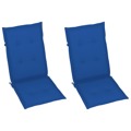 Almofadões para Cadeiras de Jardim 2 pcs 120x50x4 cm Azul Real
