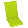 Almofadões P/ Cadeiras de Jardim 4 pcs 120x50x4 cm Verde-claro