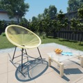 Cadeira de Baloiço Lua para Jardim Vime Pe Bege