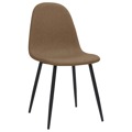 Cadeiras Jantar 4 pcs 45x54,5x87cm Couro Art. Castanho-escuro