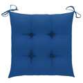Almofadões de Cadeira 2 pcs 40x40x7 cm Tecido Azul-claro