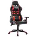 Cadeira de Gaming Couro Artificial Preto e Vermelho