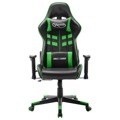 Cadeira de Gaming Couro Artificial Preto e Verde