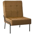 Cadeira de Descanso 65x79x87 cm Veludo Castanho