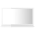 Espelho de Casa de Banho 60x10,5x37cm Contrap. Branco Brilhante