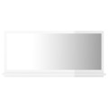 Espelho de Casa de Banho 80x10,5x37cm Contrap. Branco Brilhante