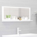 Espelho de Casa de Banho 90x10,5x37 cm Contraplacado Branco