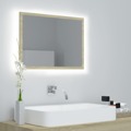 Espelho Casa de Banho LED 60x8,5x37cm Contrapl. Carvalho Sonoma