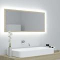 Espelho Casa de Banho LED 100x8,5x37 cm Contrapl. Carv. Sonoma