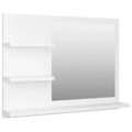 Espelho de Casa de Banho 60x10,5x45 cm Contraplacado Branco