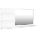 Espelho de Casa de Banho 90x10,5x45cm Contrap. Branco Brilhante