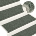 Tapete/carpete para Degraus 15 pcs 65x25 cm Verde