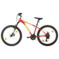 Bicicleta de Montanha 21 Velocidades Roda 27,5" 38 cm Vermelho