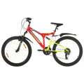 Bicicleta de Montanha 21 Velocidades Roda 26" 49 cm Vermelho
