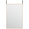 Espelho para Porta 40x60 cm Vidro e Alumínio Dourado