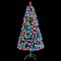 Árvore de Natal Artificial C/ Leds 64cm Fibra ótica Branco/azul