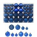 Conjunto de Bolas de Natal 100 pcs Azul