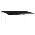 Toldo Automático C/ LED e Sensor de Vento 6x3,5 M Antracite