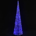 Pirâmide de Iluminação Decorativa com Leds Acrílico 90 cm Azul