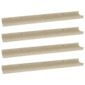 Prateleiras de Parede 4 pcs 60x9x3 cm Carvalho Sonoma