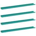 Prateleiras de Parede 4 pcs 100x9x3 cm Azul