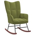 Cadeira de Baloiço Veludo Verde-claro