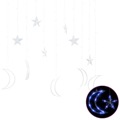 Estrelas e Luas de Luz C/ Controlo Remoto 138 Leds Azul