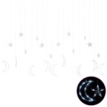 Estrelas e Luas de Luz C/ Controlo Remoto 345 Leds Branco Frio