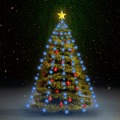 Cordão de Luzes Árvore de Natal 180 Luzes LED 180 cm Azul