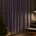 Cortina Iluminação 300 Luzes LED 3x3 M 8 Funções Azul
