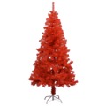 Árvore Natal Artificial + Luzes Led/suporte 150 cm Pvc Vermelho