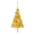 Árvore Natal Artificial + Luzes Led/bolas 180 cm Pet Dourado